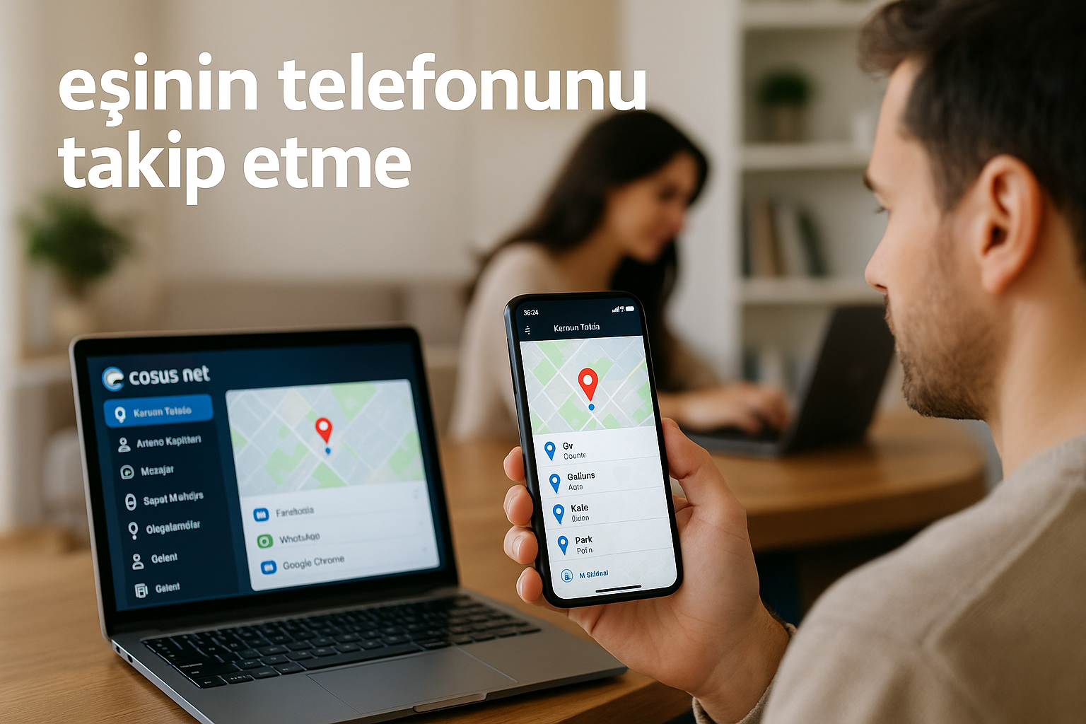 eşinin telefonunu takip etme